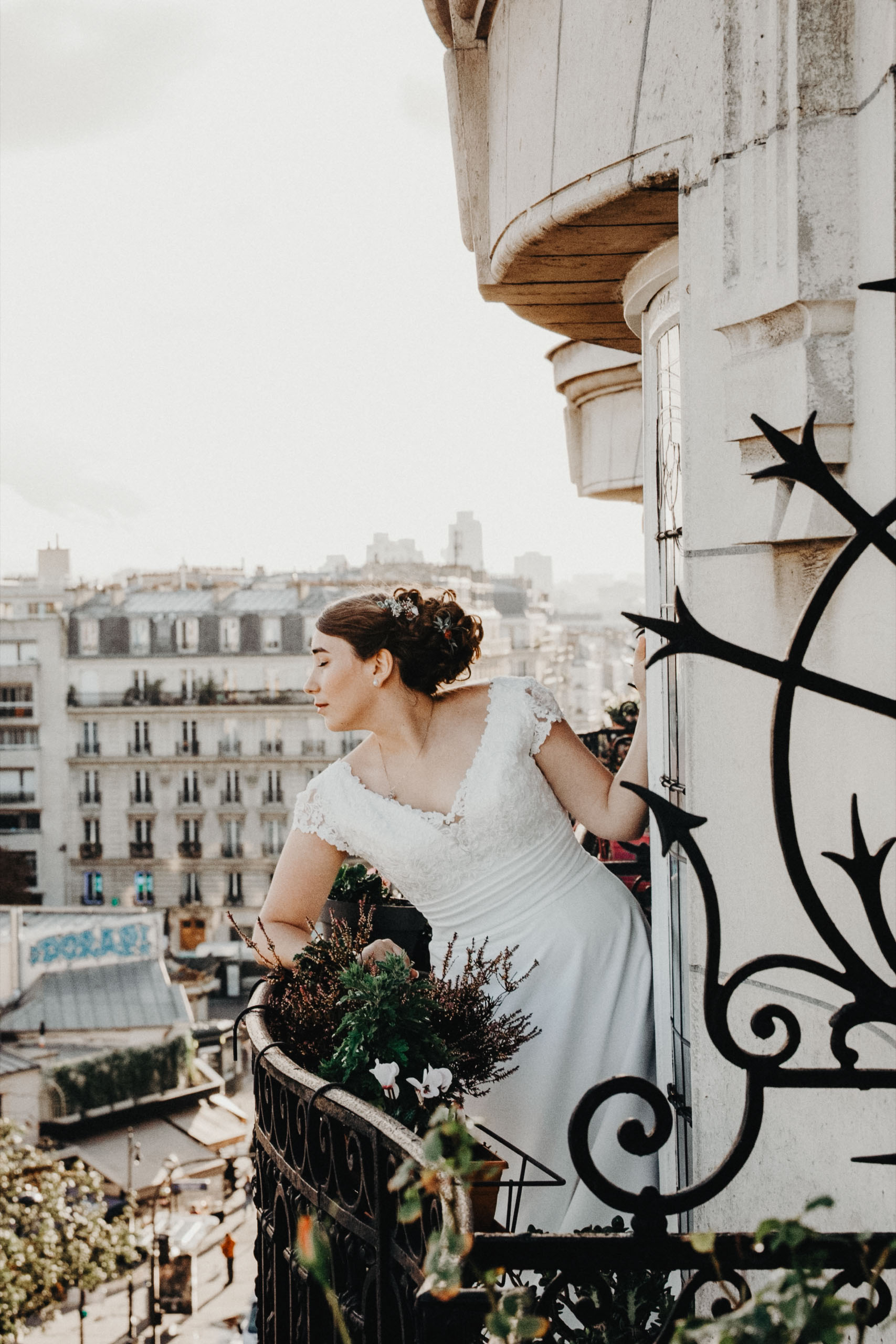 bride and groom portrait