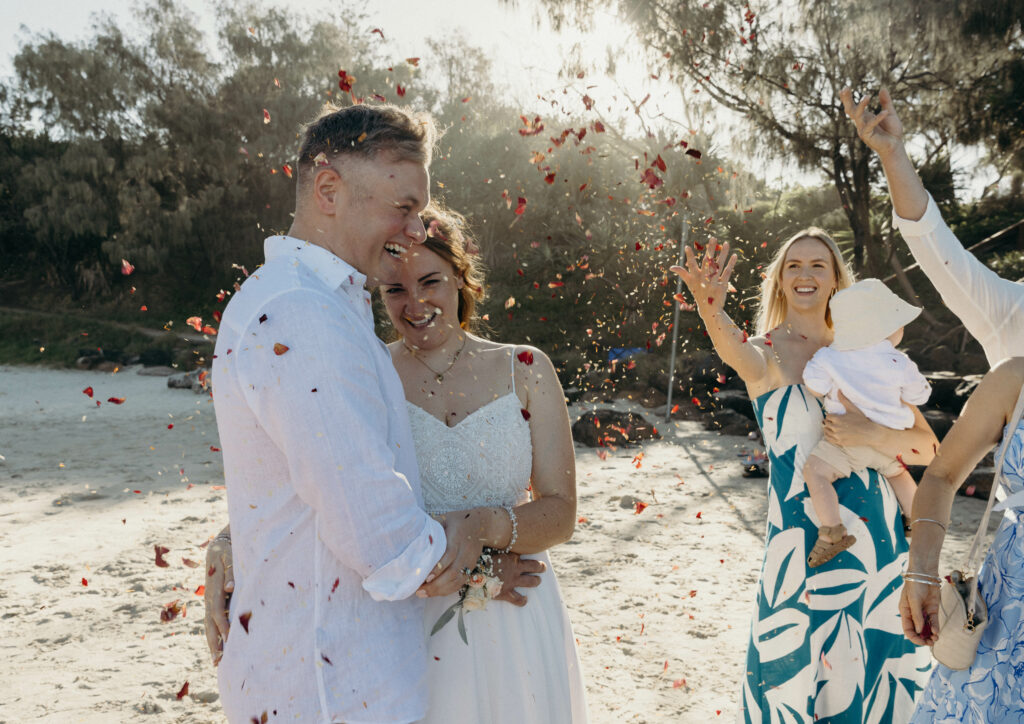 wedding beach bride groom Coolangatta